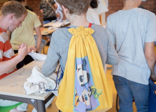 Workshop kussensloop-rugzak maken